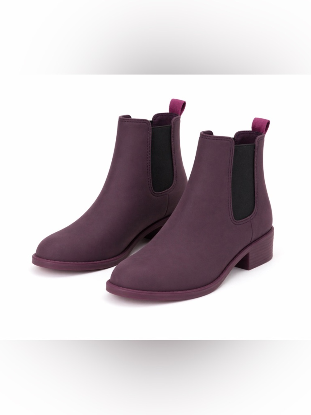 Jeffrey Campbell Purple Ankle Booties with Elastic Panels